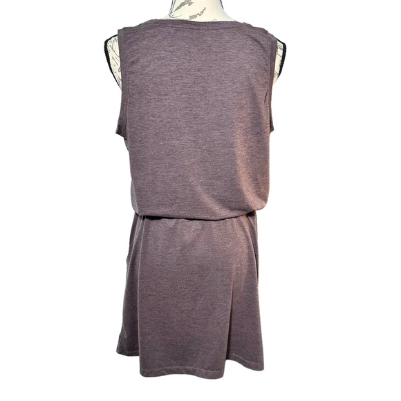 Women's | Members Mark | Plum Heather Soft Stretch Pullover Drawstring Dress - L - Picture 5 of 7